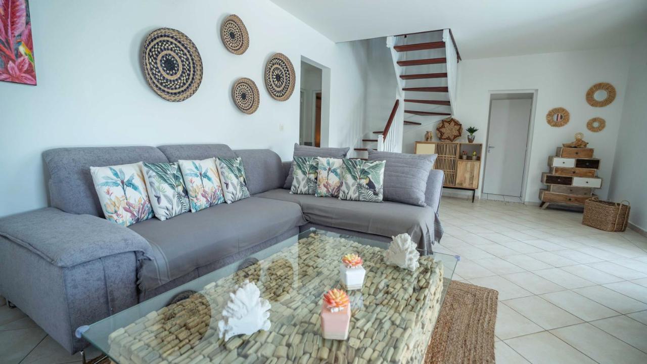 Villa Nomilou Beach Avec Acces Direct Plage Saint-Francois  Exteriér fotografie