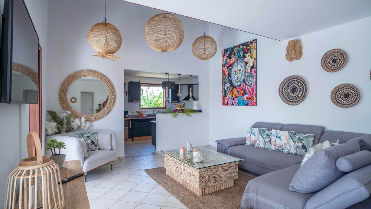 Villa Nomilou Beach Avec Acces Direct Plage Saint-Francois  Exteriér fotografie
